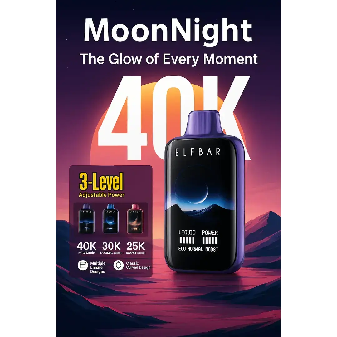 Elf Bar Moon Night 40k – Strawberry Kiwi Ice
